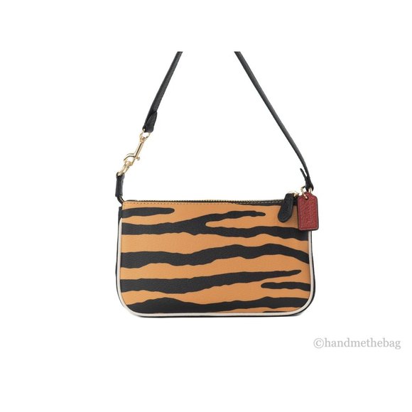 NEW Coach Nolita 19 Mini Wrist Bag Animal Tiger Print Coated Canvas Top Handle - Picture 10 of 10